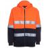Hi Vis (D+N) FULL ZIP FLEECY HOODIE