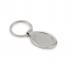 Oval Chrome Keyring