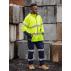 Mens Taped Hi Vis Zip Front Fleece