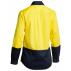Women's Hi Vis Drill Shirt - Yellow/Navy