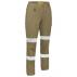 Womens Taped Stretch Cotton Drill Cargo Pants
