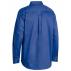 Closed Front Cotton Drill Shirt - Royal