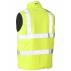 Taped Hi Vis Reversible Puffer Vest - Yellow