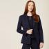 Wool Blend Twill Tailored Jacket