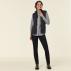 Textured Fleece Zip Front Vest