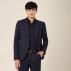 Wool Blend Twill Tailored 2 Button Jacket