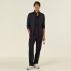 Mens Textured Fleece Zip Front Jacket