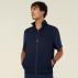Mens Textured Fleece Zip Front Vest