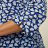 Petal Print 3/4 Sleeve Top