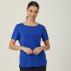 Matt Jersey Boat Neck Short Sleeve Top