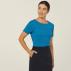 Matt Jersey Boat Neck Short Sleeve Top