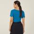 Matt Jersey Boat Neck Short Sleeve Top