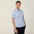 Ladies Avignon Pinstripe Short Sleeve Shirt