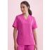 Womens Pink V-Neck Scrub Top