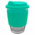 Carlo Glass Coffee Cup - Silicone Band