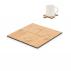 4 Bamboo Puzzle Shaped Coaster set