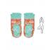 Cotton toe-less, non-slip yoga socks