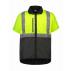 Hokonui Short Sleeved HiViz Reflective Tape Oilskin Vest