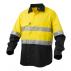 Mens Workcool2 Hi Vis Reflective Spliced Shirt Long Sleeve