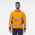 Reflective Spliced Crew Neck Fleece