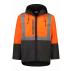 Kapuka Long Sleeved With Hood HiViz Reflective Tape Oilskin Vest 
