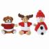 Cardix Christmas Soft Teddy Keyrings