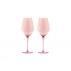 M&W Glamour Wine Glass 520ml Set of 2 Pink