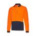 Hi-Vis Two Tone Long Sleeve Cool Breathe Safety Polo