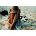 Ocean Blue Stripe Beach Towel