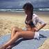 Ocean Blue Stripe Beach Towel