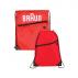 Polyester Drawstring Bag With Zippered Pocket