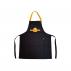 Poly-Cotton Canvas Full Bib Apron With Colour Strap