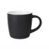 330ml Boston Ceramic Mug/Matte Black with White