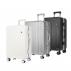 Ribbed ABS suitcase
