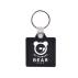 Square Hard Plastic Keyring