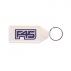 Long Hexagon Hard Plastic Keyring