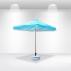 2x2m Square Patio Umbrellas With Valances