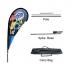 Medium(97*300cm) Teardrop Banners