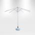 3x3m Round Market Umbrellas With Valances