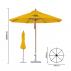 4x4m Wind-resistant Octagon Stock Colour Outdoor Umbrella