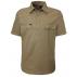 Closed Front Short Sleeve Shirt
