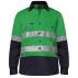 2 Tone Open Front Shirt L/S 3M Tape