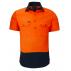 Closed Front S/S 2 Tone Shirt