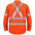 Open Front L/S 3M Tape "X" Design