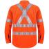 Vented Open Front L/S 3M Tape "X" Design