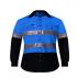 Kids 2 Tone Open Front Shirt With Tape