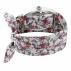 Watch Fusion Silver Patterns Pink Fabric-r-w-f401