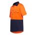 Mens S/Sl L/Weight Drill 2 Tone Ventilated Shirt