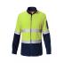 Mens Hi Vis 2Tone Brushed Fleece Jacket With Tape