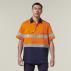 Mens Short Sleeve Hi Vis 2 Tone Taped Vented Shirt